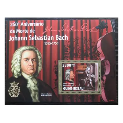 Guinea-bissau 2010 Johann Sebastian Bach Mi Block 748 Kat 13 1359