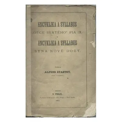 Encyklika a syllabus Pia Ix. Pha. 1874