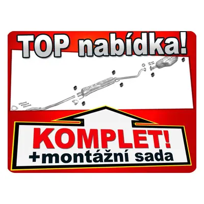 Výfuk Opel Astra G 1.6 16V 101PS Kupé Kabriolet Trubka 437