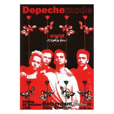 Depeche Mode - dekorační kovová cedule Violator Tour