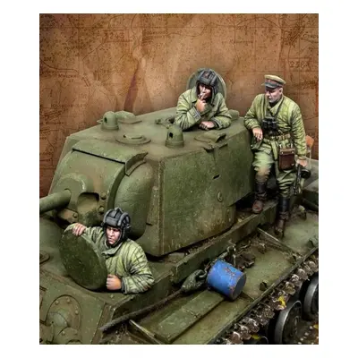 3 figurky ruských tankistů WW2 135 RS61