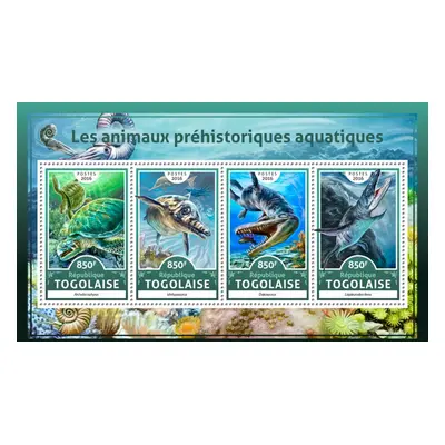 Togo 2016 Vodní dinosauři Mi 7839-42 Kat 13 P052