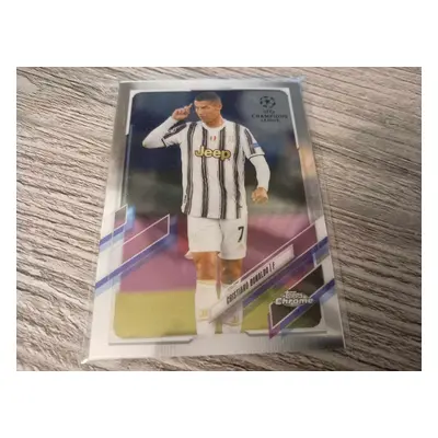 Cristiano Ronaldo Juventus Fc 2020/21 Topps Chrome Uefa Champions 100