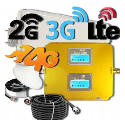 Zesilovač Gsm Signálu Dcs 4G Lte 2000 m 900 1800