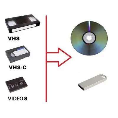 Digitalizace Převodvhs Vhs-c VIDEO8 naDVD či Soubor