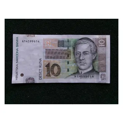 Bankovka Numismatika 10 Kuna Chorvatsko 2001 serie A