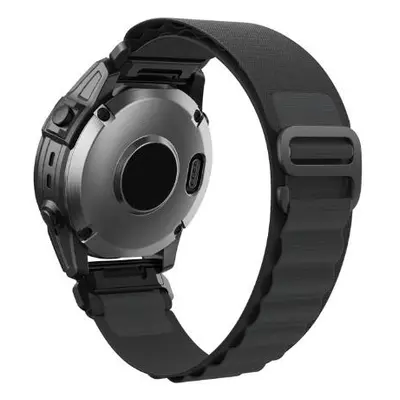 Aplský nylon řemínek pro Garmin Quickfit 22mm (Fenix 6/7) černý