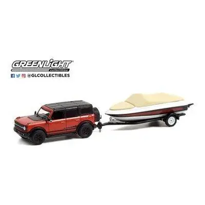 Greenlight 1/64 32230 Ford Bronco Wildtrak Boat Trailer