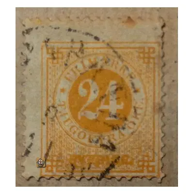 1872 Schweden Mi.23 B 24ö /o