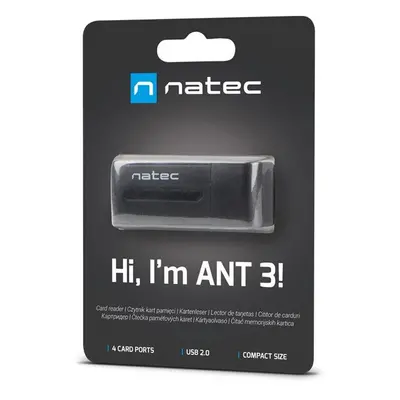 Natec All in One ctecka karet Mini Ant Usb 2.0 M2/microSD/MMC/Ms/RS-M