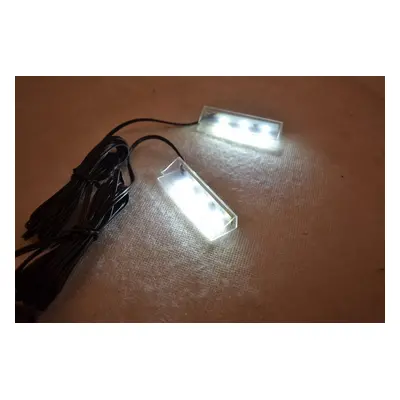 Led podsvícení skleněných polic 2x klip - set - (6491M)