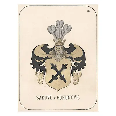 Sakové z Bohuňovic chromolitografie 1880