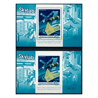 Maďarsko 1973 /Mi. Block 101 Ab kosmos Vesmírná stanice Skylab