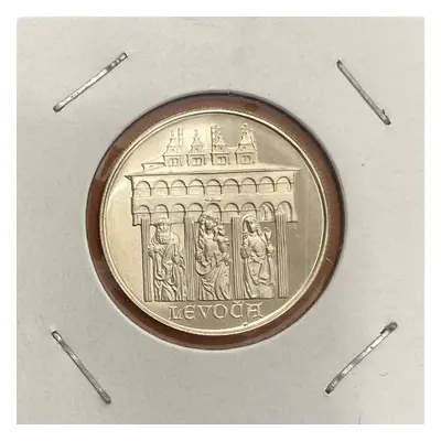 Stříbrná 50 Kčs Levoča 1986 proof