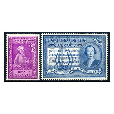 Belgické Kongo 1956 /Mi. 332-3 komplet Mozart /22/