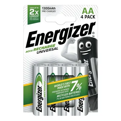 Nabíjecí Baterie AA/HR6 1300mAh Energizer 4 ks (blistr) - (K72002)