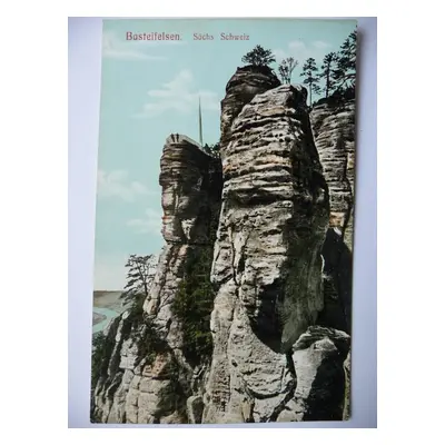 Basteifelsen Sächs. Schweiz - Německo - Skály - Saské Švýcarsko - 1909