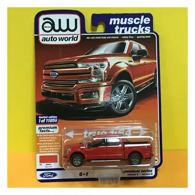 2019 Ford F-150 Lariat - race red - Auto World 1/64 (V7-32)