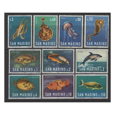 San Marino 1966 Mořská fauna Mi 869-78 1625