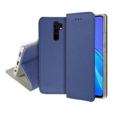 Flipové modré magnetické polohovací pouzdro obal pro Xiaomi Redmi 9