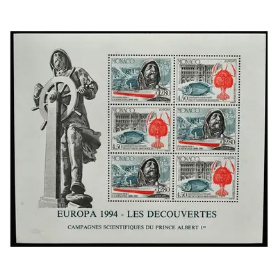 Monaco 1994.ALBERT I. Europa-cept MiNr.Bl.63(11Eur) kompl./FZ-127B