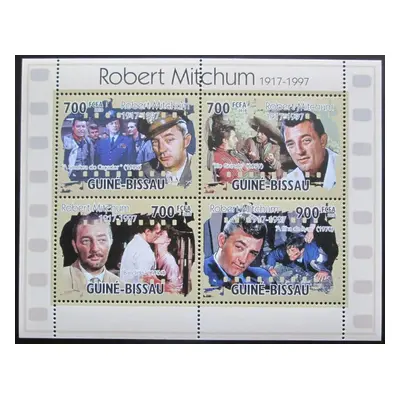 Guinea-bissau 2010 Robert Mitchum herec Mi 5195-98 Kat 12 1001