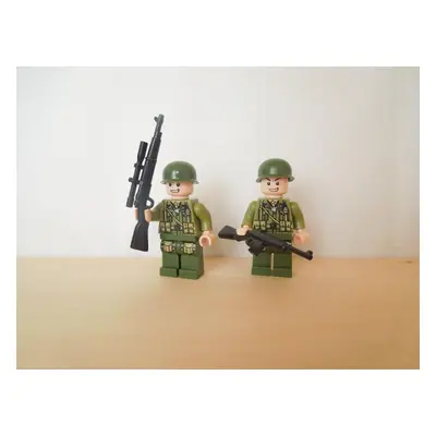 Americký sniper s parťákem 2 figurky vojáků v25