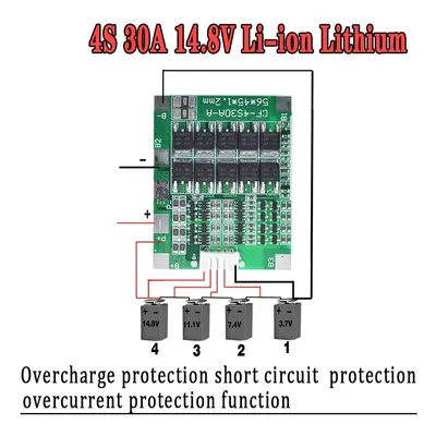 4S 30A 14.8V 16.8V 18650 Li-ion baterie nabíječka s ochranou