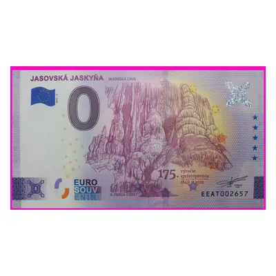 0 Euro souvenir bankovka Jasovská Jaskyňa