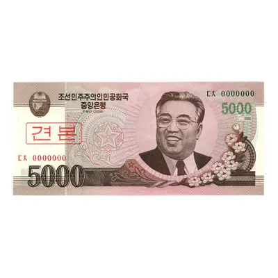 Severní Korea 5000 Won 2008 Specimen