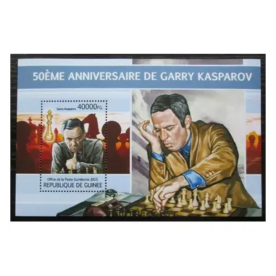 Guinea 2013 Garri Kasparov šachy Mi Block 2215 Kat 16 1410