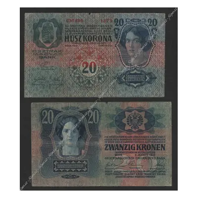 Čsr - 20 koruna 1913 - série 1373 /BC.741