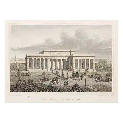 Wien Burgthor kolor. oceloryt (1850)