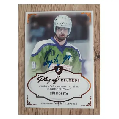 Jiri Dopita - Legendary Records Autograph limit 12/13 - Hc Olomouc