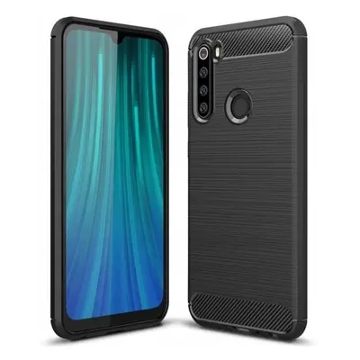 Zesílené černé pouzdro zadní kryt obal Carbon pro Redmi Note 8T