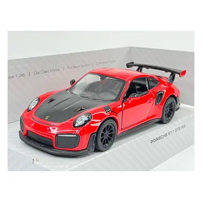 Porsche 911 GT2 Rs červená otevírací pull-back - 1/36 Kinsmart (M16-x