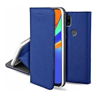 Flipové modré magnetické polohovací pouzdro obal pro Xiaomi Redmi 9C