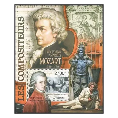 Sar 2011 Wolfgang Amadeus Mozart Mi Block 740 Kat 11 R265