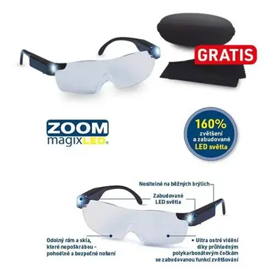 Zvětšovací brýle - Zoom Magix Led - (K42049)