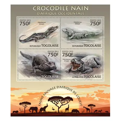 Togo 2013 Krokodýli Mi 4786-89 Kat 12 P098