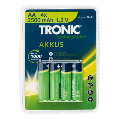 Nabíjecí Baterie Aa - Tronic - 4 ks (blistr) 2500mAh - (K124326)