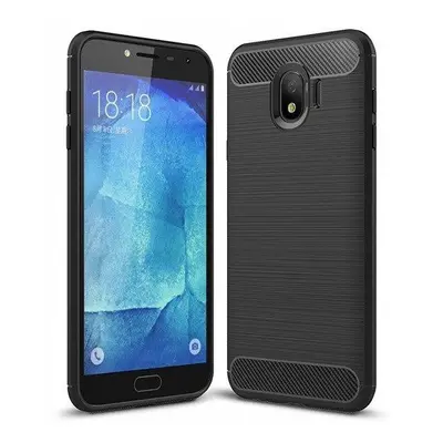 Zesílené černé pouzdro zadní kryt Carbon pro Samsung Galaxy J4 2018