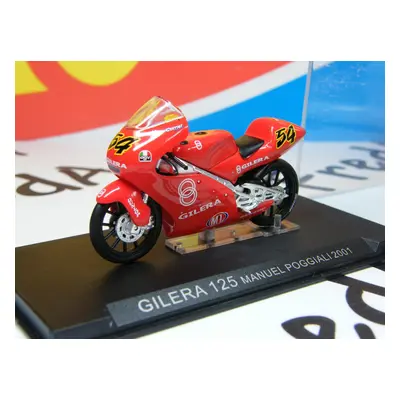 4/22 - Motocykl - Gilera 125 Manuel Poggiali 2001 - Altaya/ixo 124