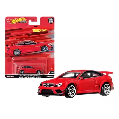 Hot Wheels Premium 2022 Car Culture &apos;12 Mercedes Benz C63 Amg Black