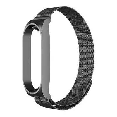 Řemínek milánský tah pro Xiaomi Mi Smart Band 7 - černý