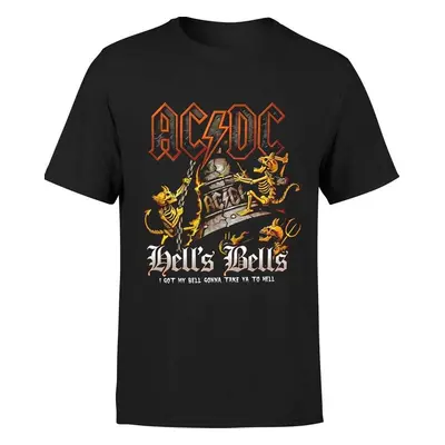 Pánské Tričko Acdc Ac/dc Rockowa Hells Bells Hard Rock Young S- 3XL