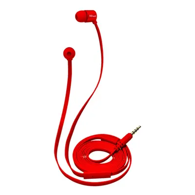 Nová sluchátka do uší Trust Duga In-ear- red s mikrofonem záruka