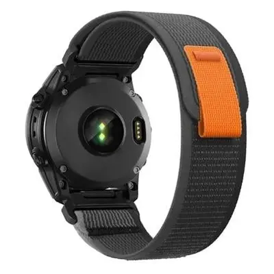 Trailový nylon řemínek pro Garmin Quickfit 22mm (Fenix 6/7) černý