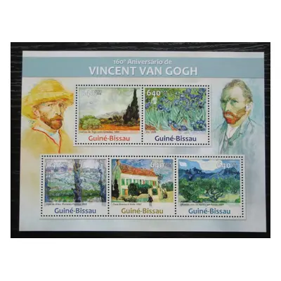 Guinea-bissau 2013 Umění Vincent van Gogh Mi 6602-06 Kat 13 2037