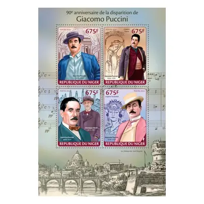 Niger 2014 Giacomo Puccini Mi 2657-60 Kat 10 R038